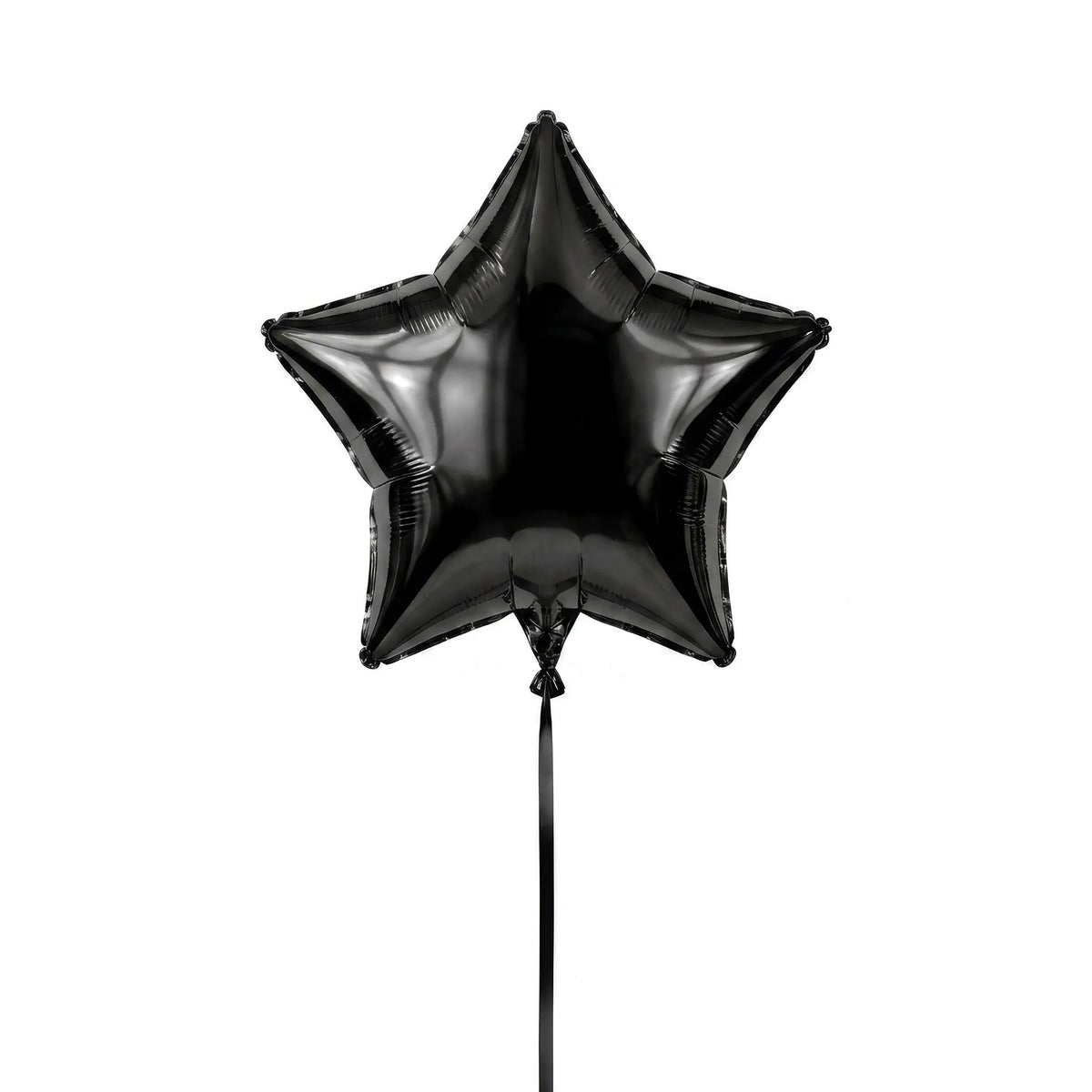 Single black star helium balloon by The SoArt