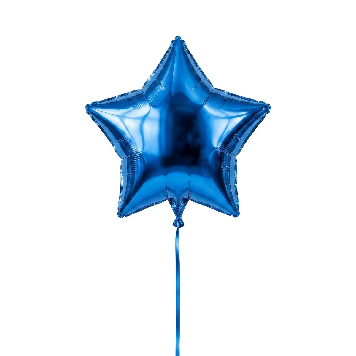 Single blue star helium balloon by The SoArt