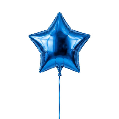 Single blue star helium balloon by The SoArt