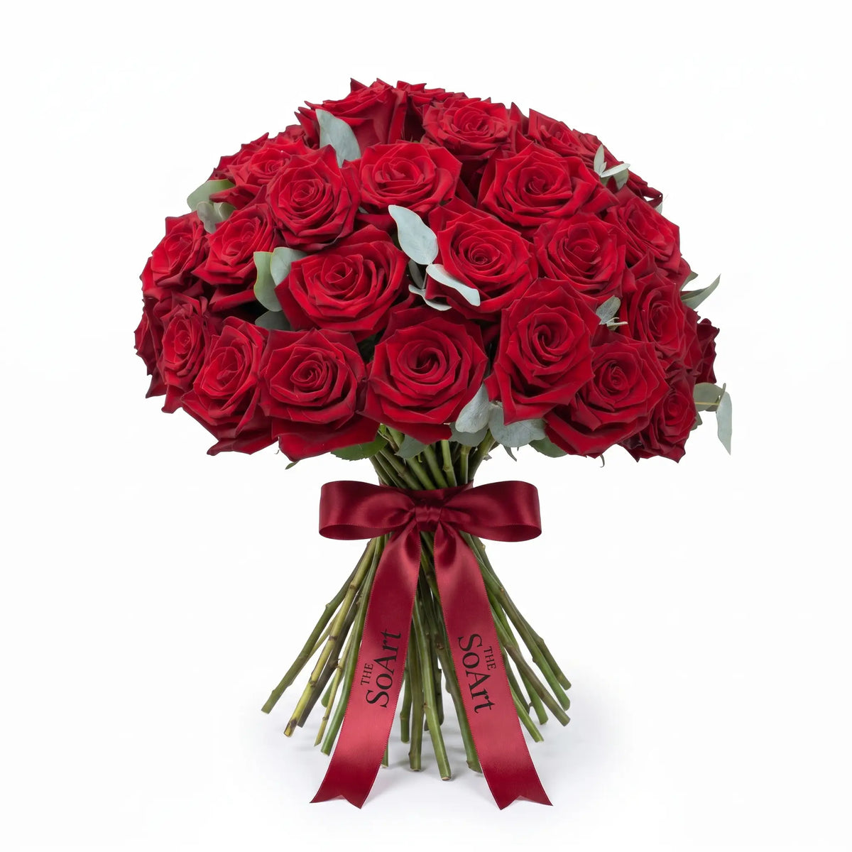 Classic Rose hand-tied rose bouquet by The SoArt