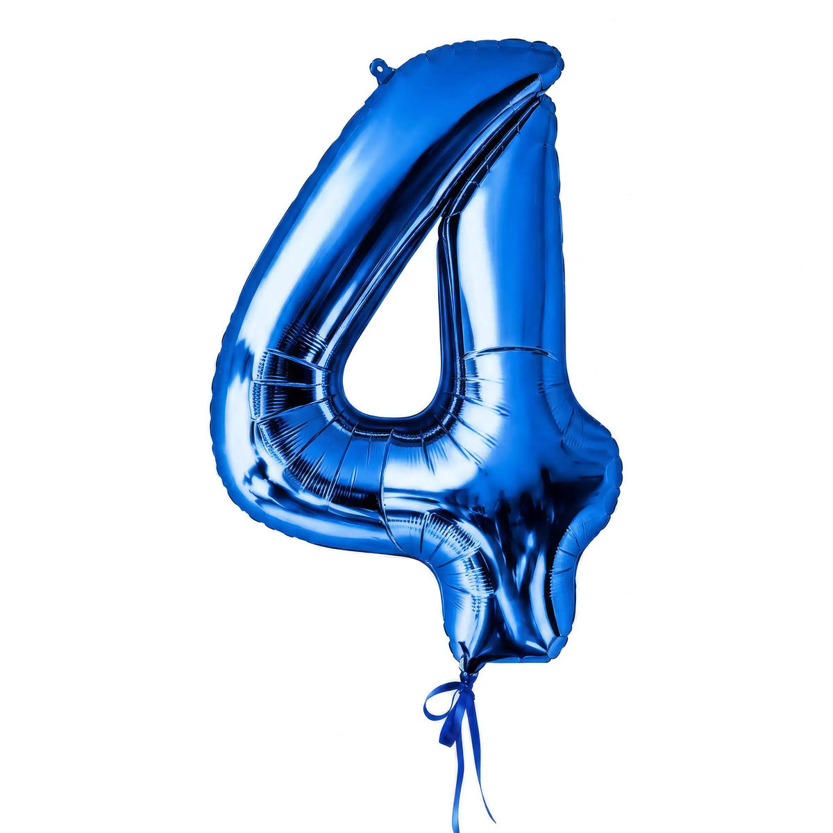 Giant blue number 4 helium balloon by The SoArt