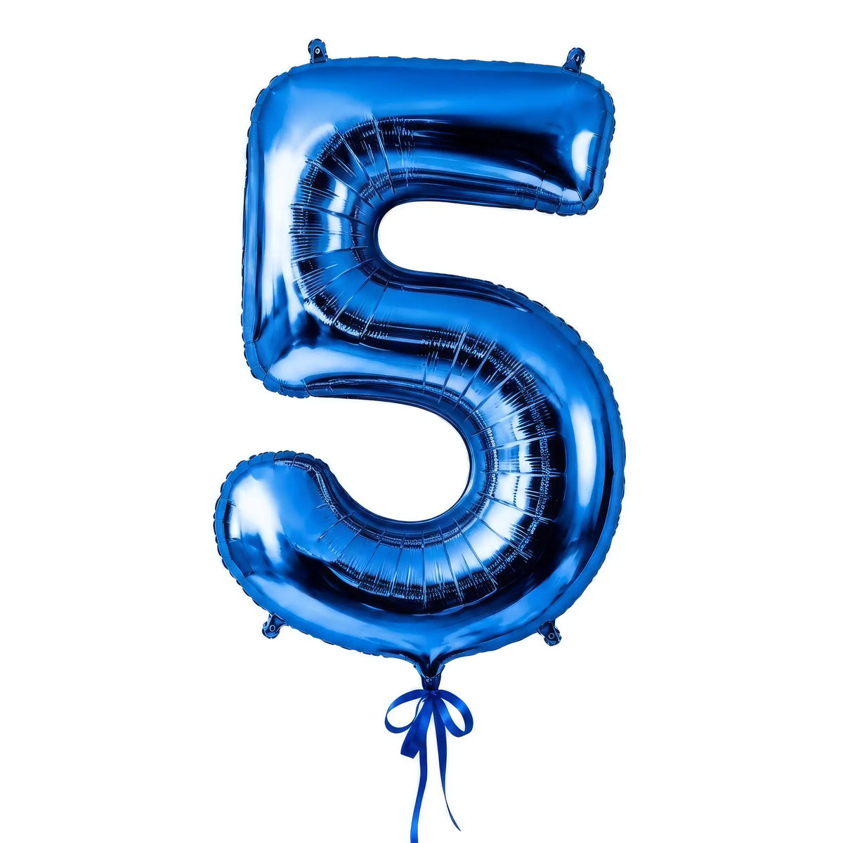 Giant blue number 5 helium balloon by The SoArt