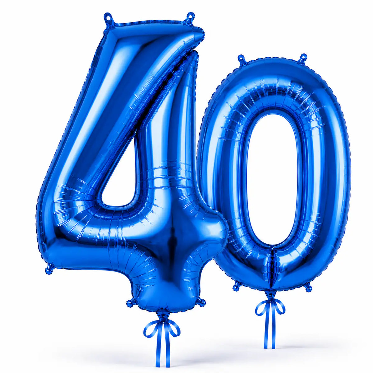 Giant blue number helium balloons by The SoArt