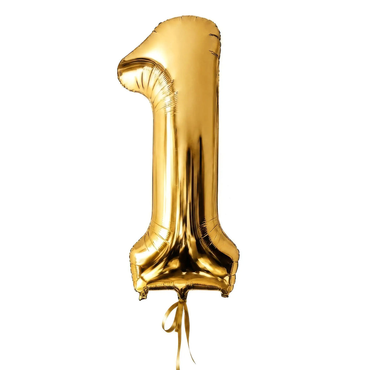 Giant gold number 1 helium balloon by The SoArt