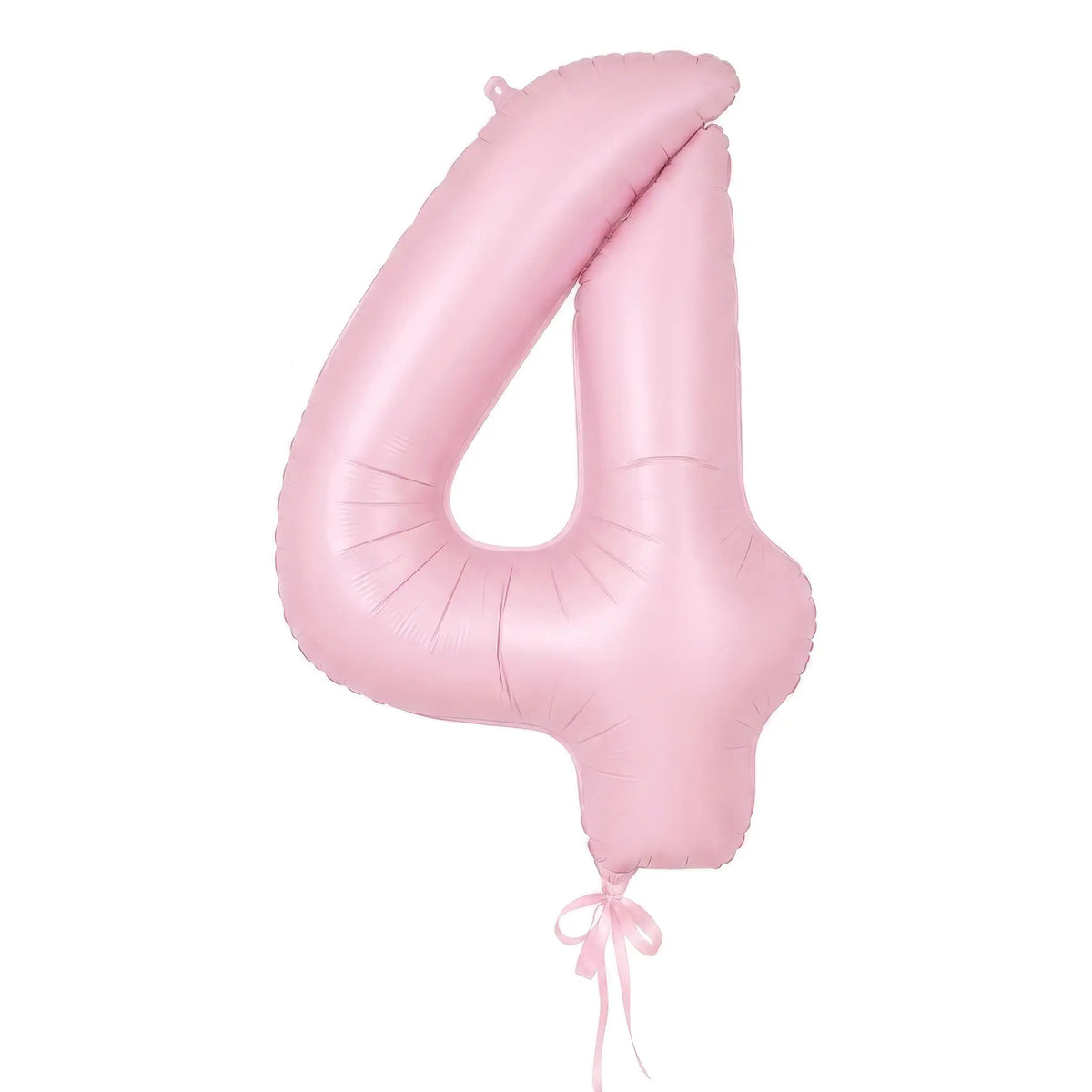Giant pastel matte pink number 4 helium balloon by The SoArt