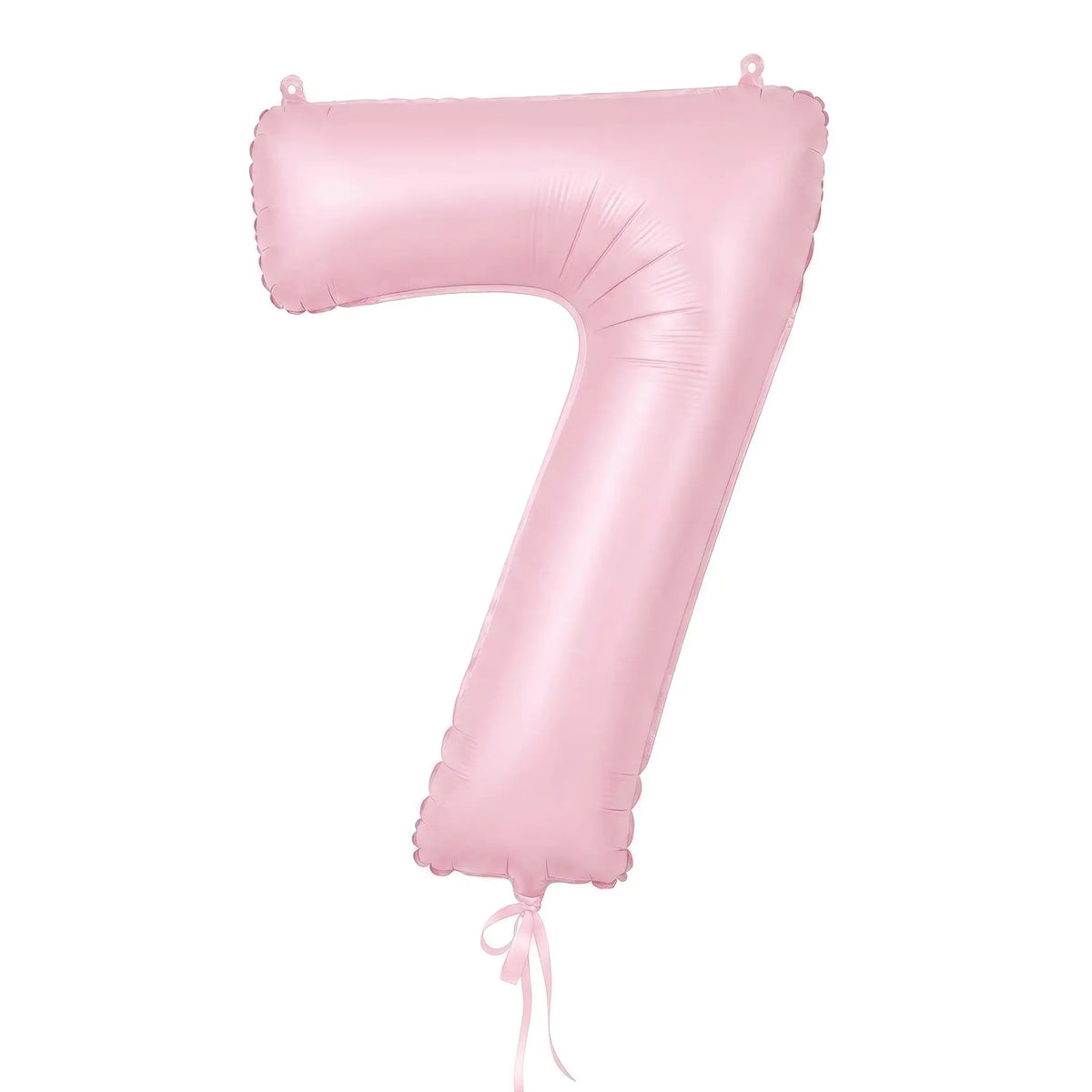 Giant pastel matte pink number 7 helium balloon by The SoArt
