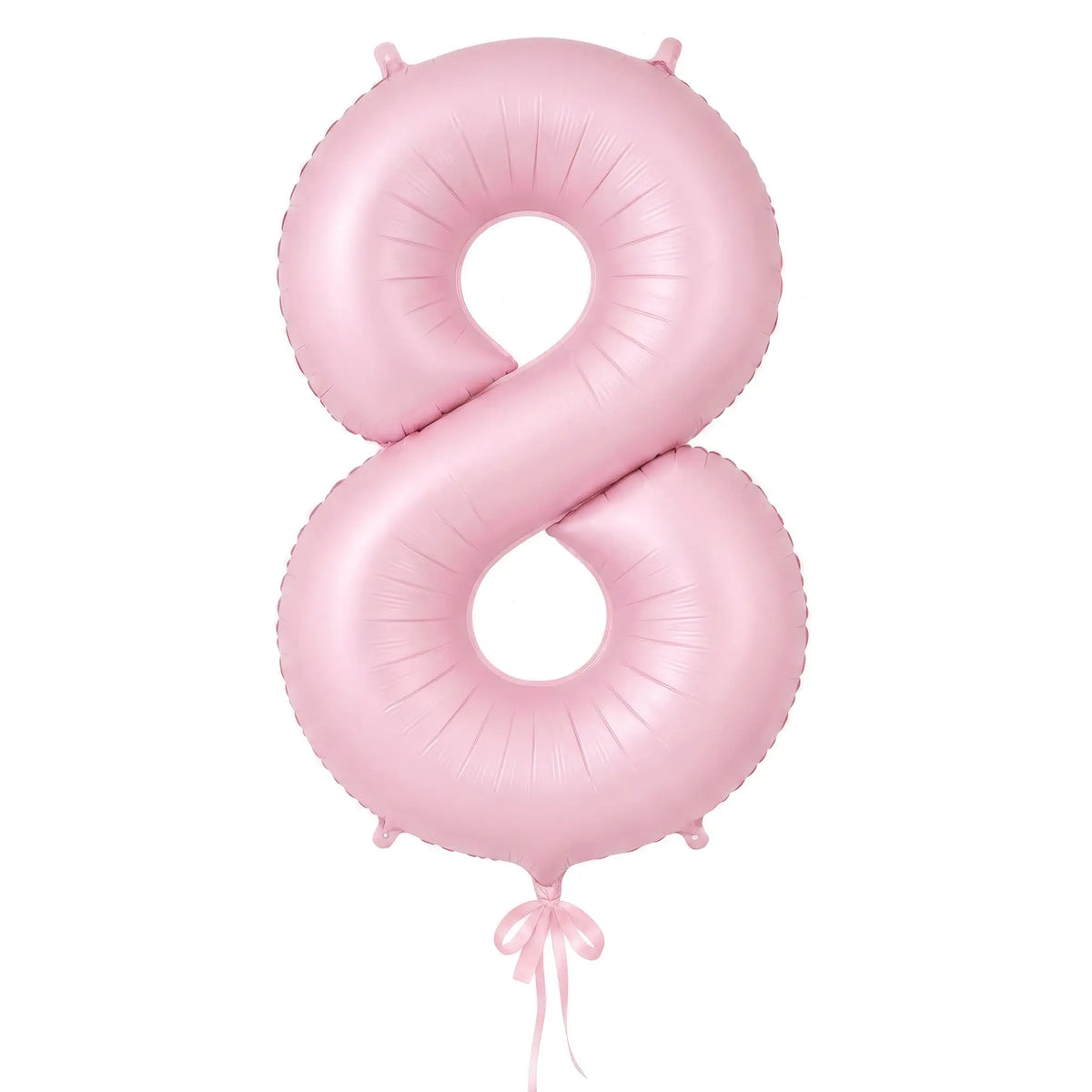 Giant pastel matte pink number 8 helium balloon by The SoArt