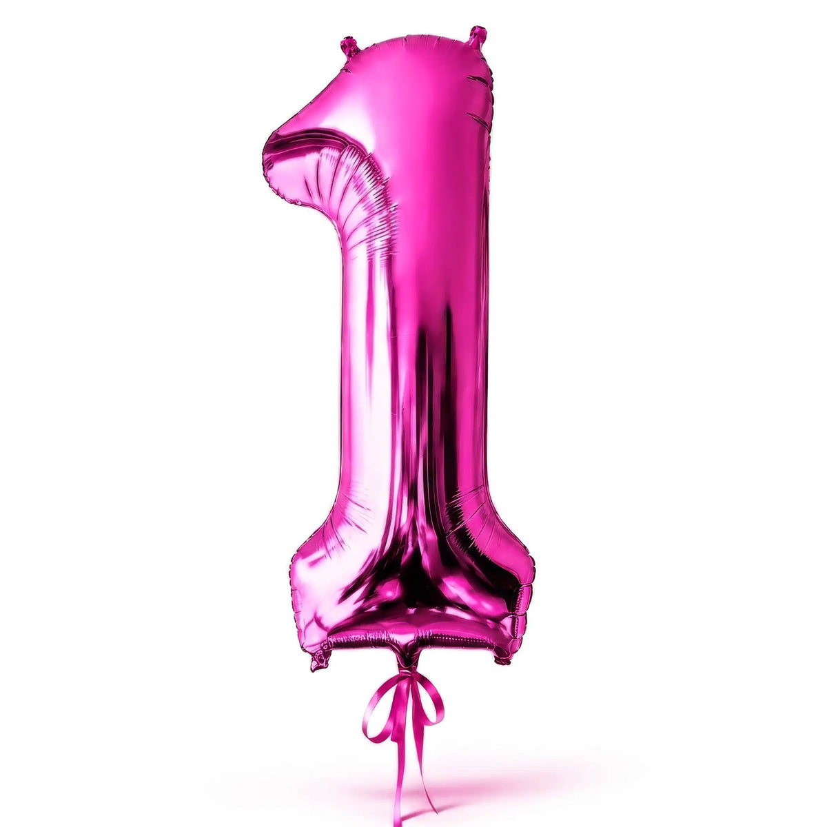 Giant pink number 1 helium balloon by The SoArt