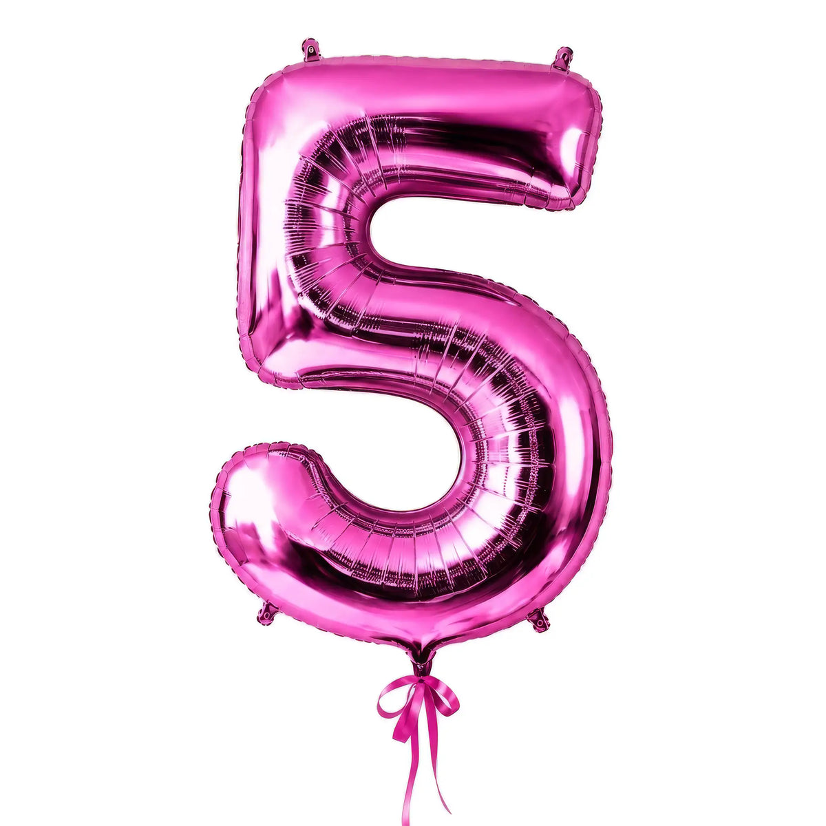 Giant pink number 5 helium balloon by The SoArt