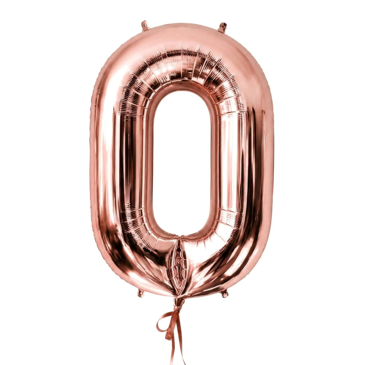 Giant gold number 0 helium balloon by The SoArt