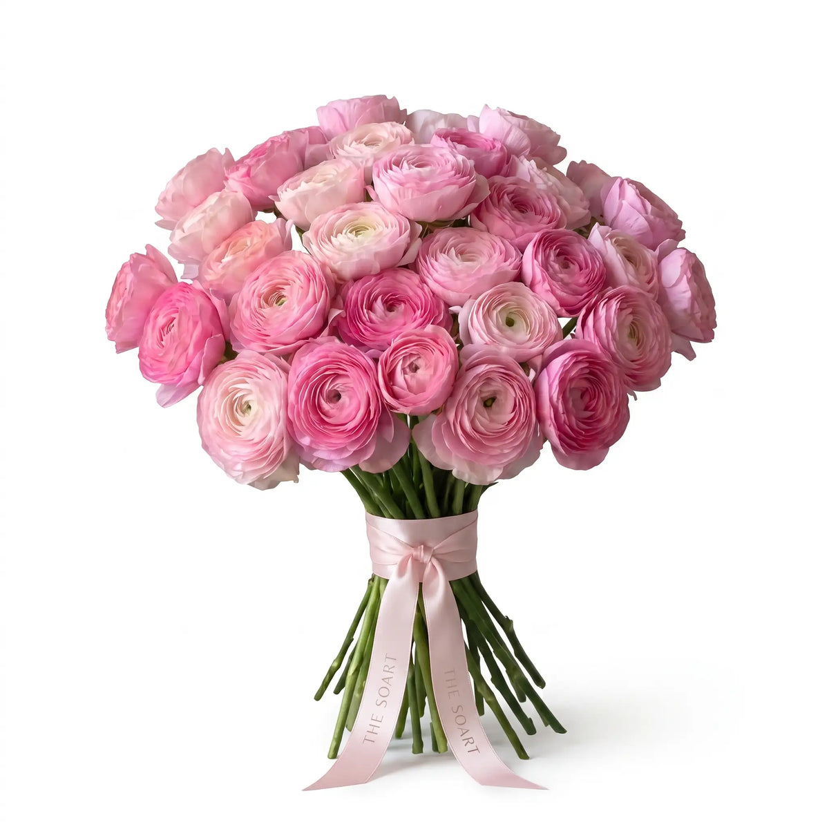 Just Ranunculus Pink hand-tied ranunculus bouquet by The SoArt