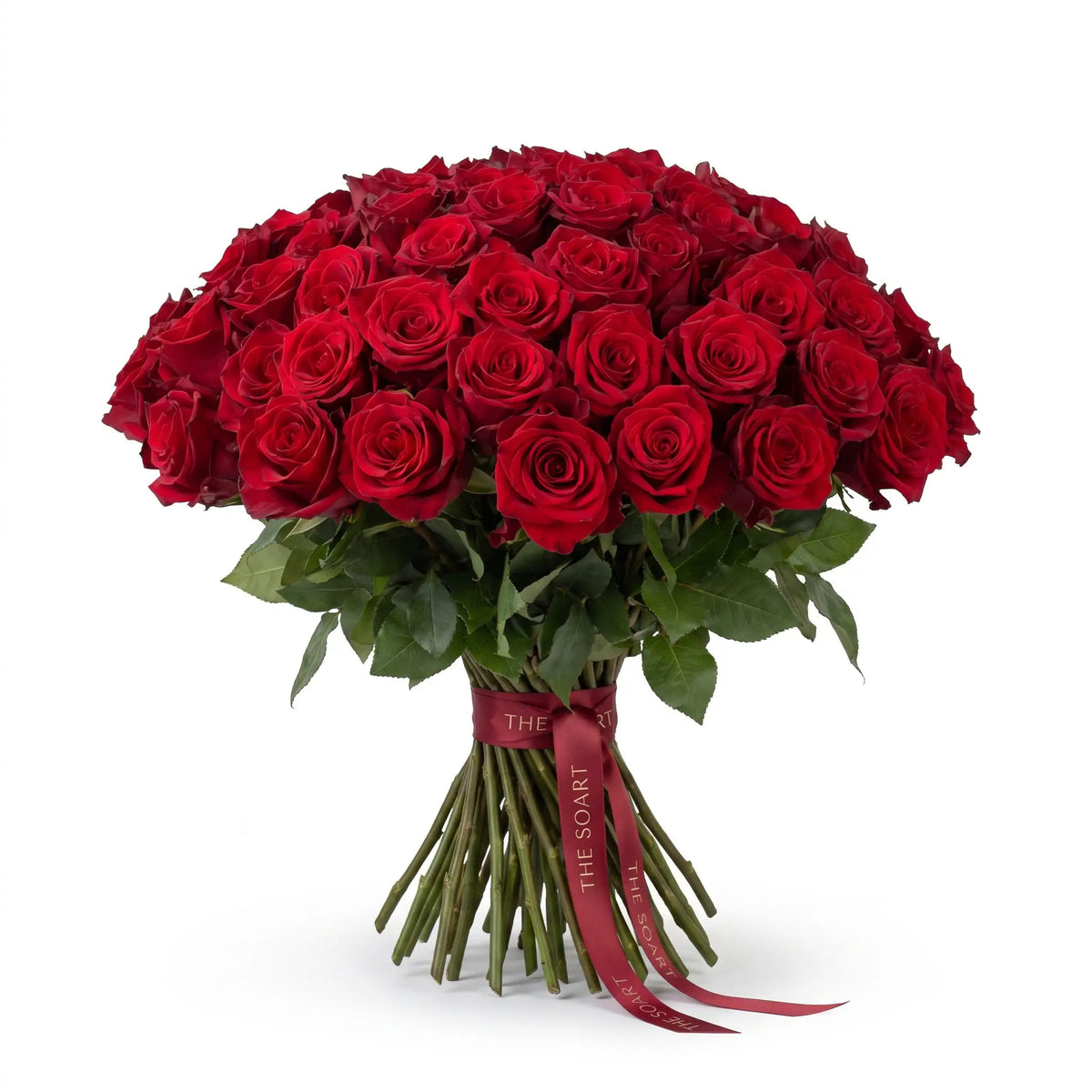 Just Roses Red hand-tied rose bouquet by The SoArt