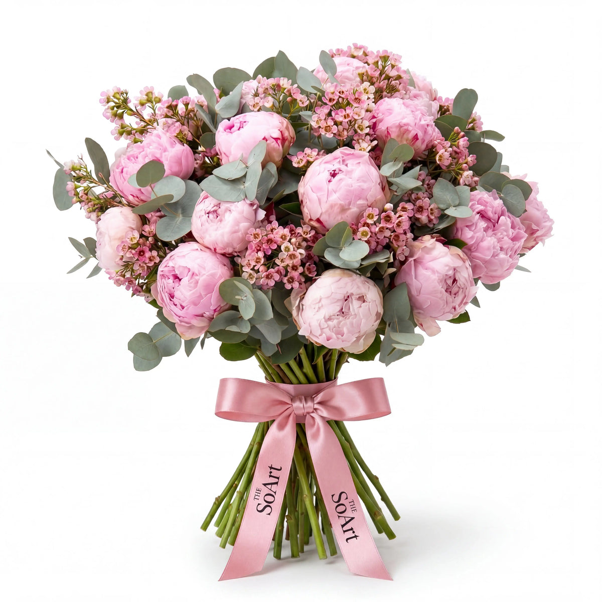 Peony Bliss hand-tied peony bouquet by The SoArt
