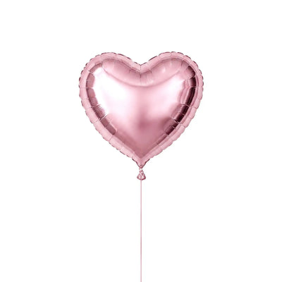 Single pink heart helium balloon by The SoArt