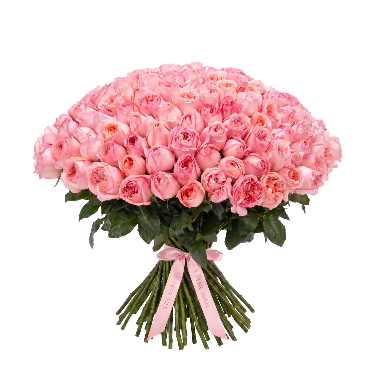 Pink Royal hand-tied flower bouquet by The SoArt