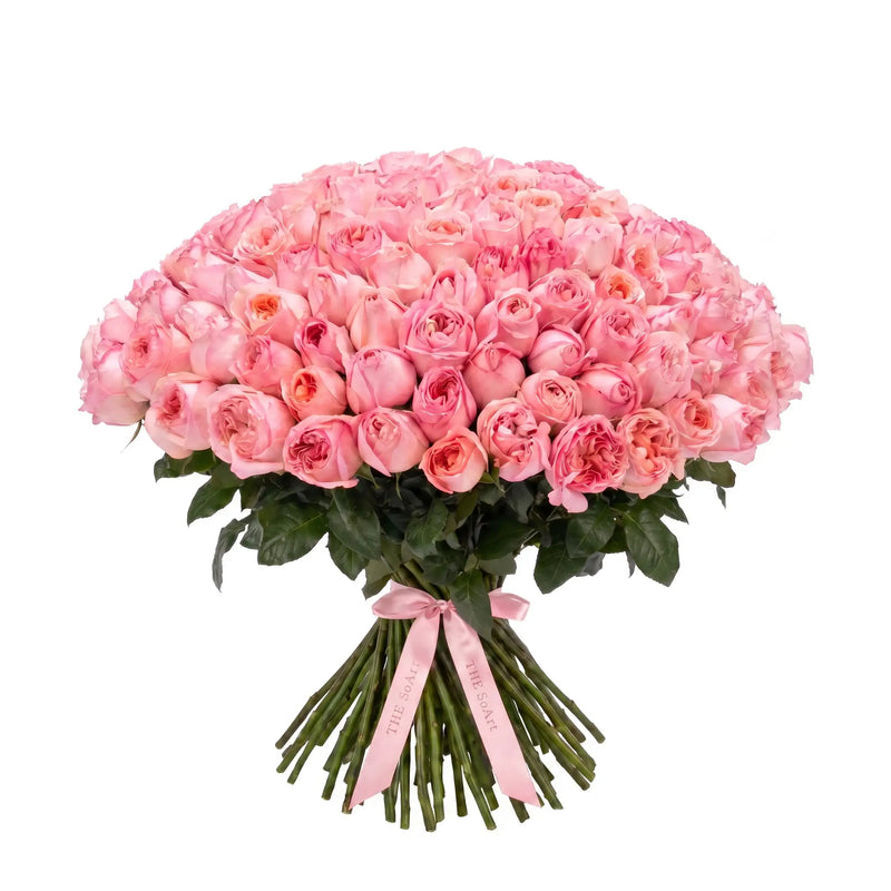 Pink Royal hand-tied flower bouquet by The SoArt