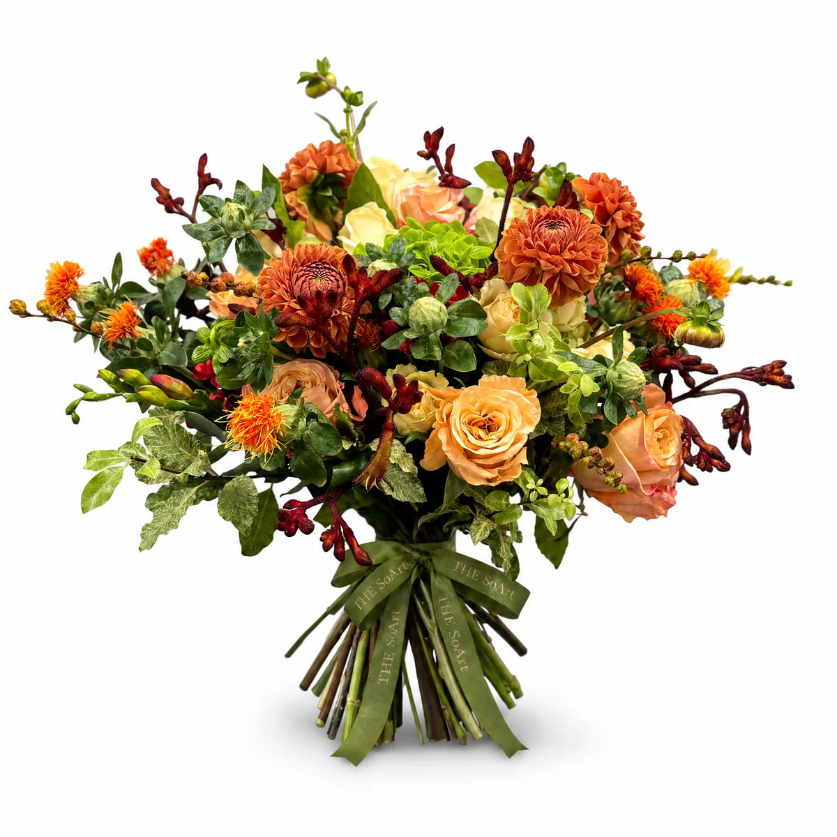 Sunset Grove hand-tied flower bouquet by The SoArt