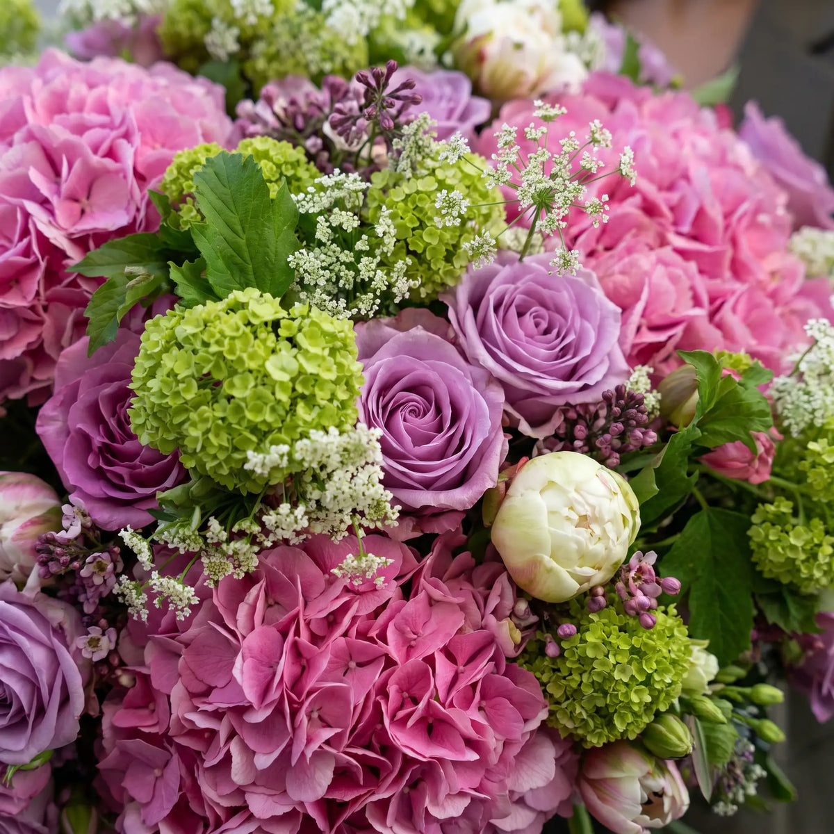 Close-up of Vibrant Blooms hand-tied flower bouquet